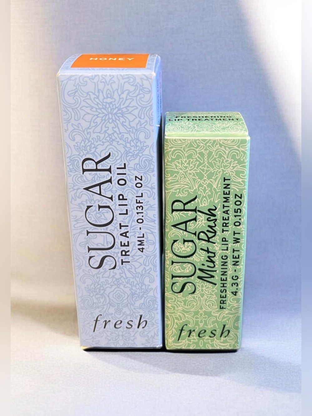 fresh Sugar Treat Lip Oil (Honey) & Mint Rush Lip Treatment -